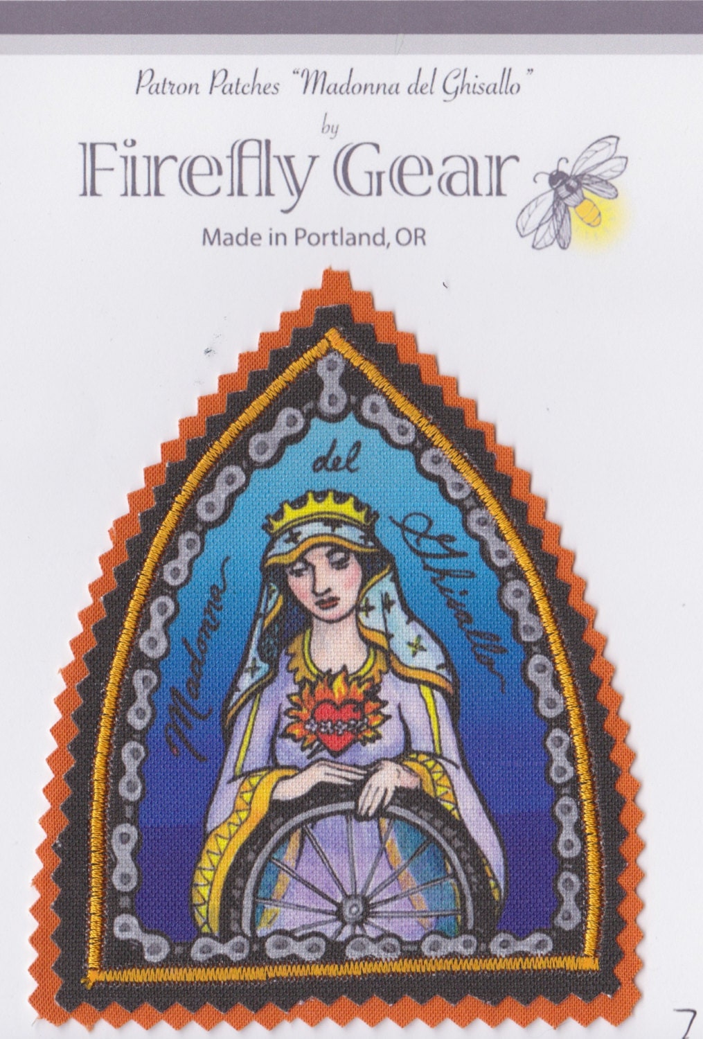 Madonna del Ghisallo the Patron Saint of Cyclists Patch