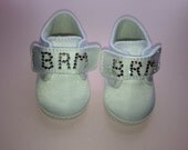 Girl or Boy Baby Rhinestone Shoes Booties Swarovski Crystal Baby Shoes Baby Wedding Shoes Baby Christening Shoes Baby Shoes Satin Shoes