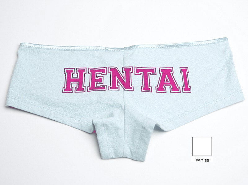 Hentai underwear anime text ecchi kawaii panties - Multiple Colors