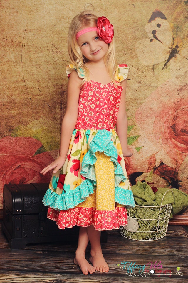 Sarafina's Fitted Party Dress PDF Pattern sizes 6-12 months to 8 NEW sizes