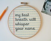 Love Letter No.1 cross stitch