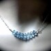 Aquamarine - Crystal - Carrie necklace - These Blue crystals Sparkle like diamonds - SJP -