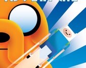 Adventure Time Art Deco Poster