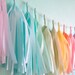 Soft Pastel Tassel Garland  (Nursery or Baby shower)