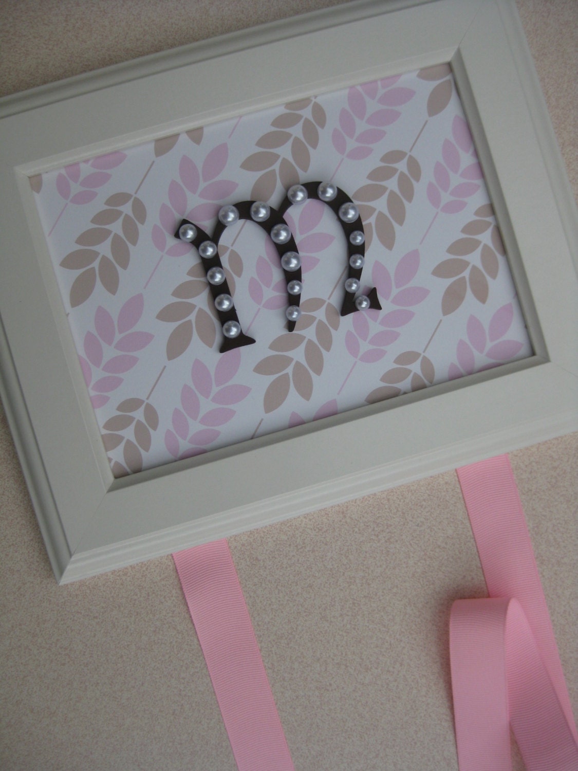 Letter Hair Clip and Bow Holder
