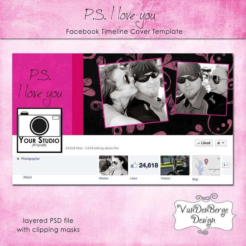 ps i love you -Facebook Timeline Cover Template