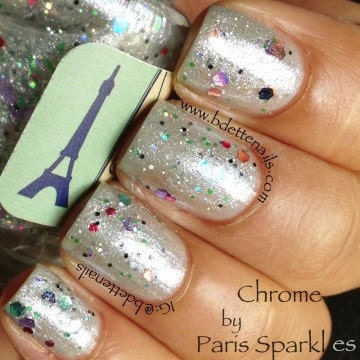 Chrome : Custom-Blended Nail Polish Glitter Nail Polish