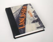 Hats - Handmade Journal - Vintage lancaster Hats Label - Ephemera - City Skyline