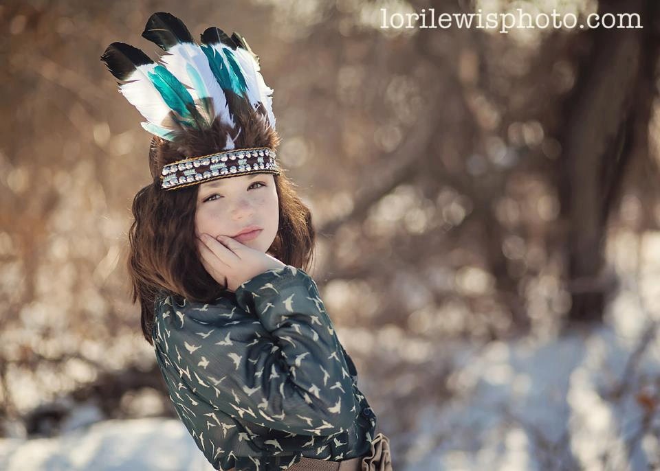 Ombre Feather Headdress