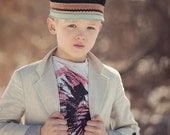 Zippered Chevron Feather Headdress