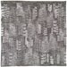 Feather Cities Napkin Set for Two - Gray