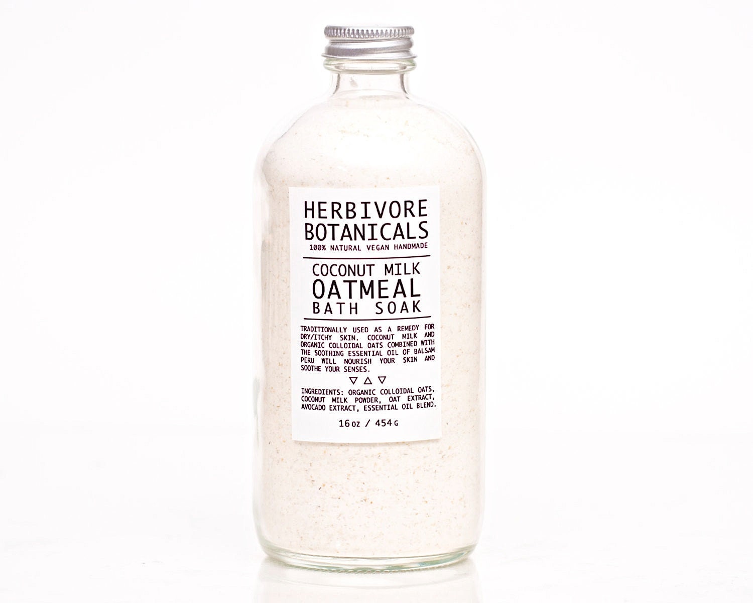 Coconut Milk & Colloidal Oatmeal Bath Soak. Milk Bath. Large 16 oz. 100% Natural. Vegan. Organic Colloidal Oatmeal.