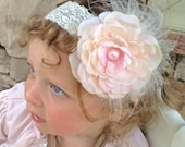 20%OFFORDER.Lace headband.couture headband.marabou headband.flower headband.infant headband.baby headband.toddler headband.girl headband
