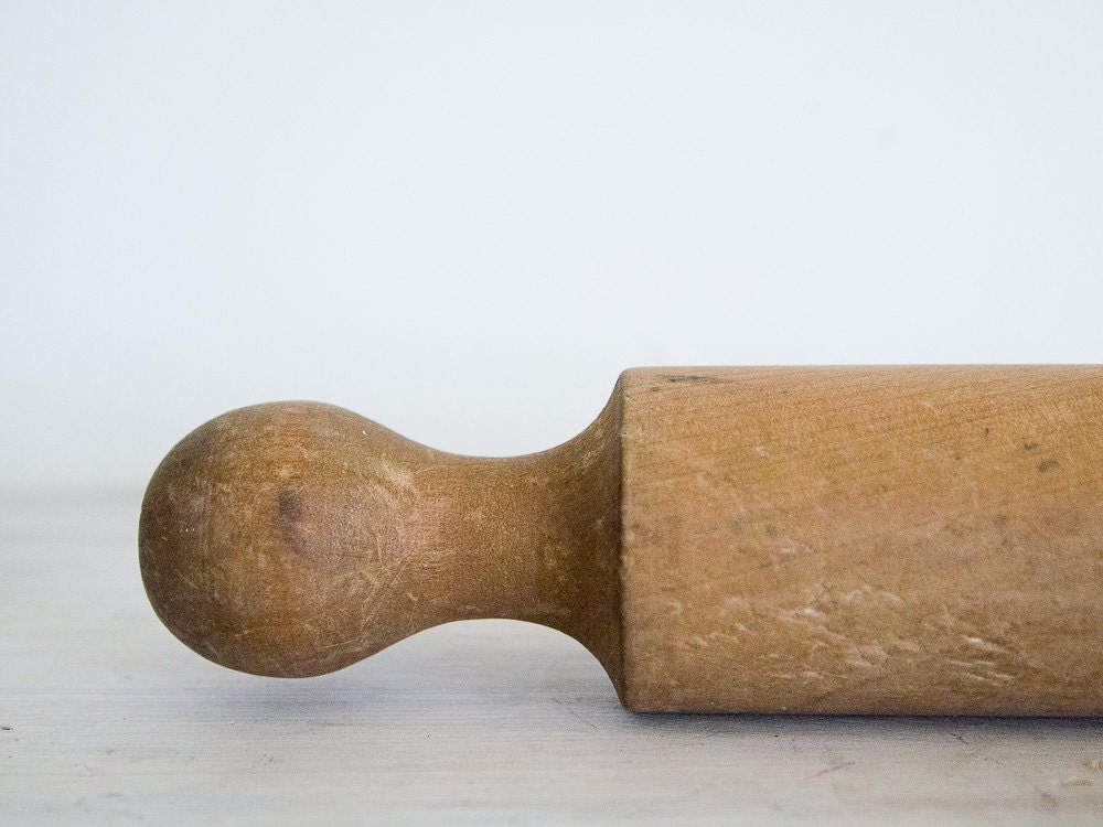 vintage wooden rolling pin