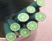 Lime Nail Fimo Polymer Clay Canes - Nail Art Manicure Deco DIY ( 8 Canes) - KarPenaEnterprises
