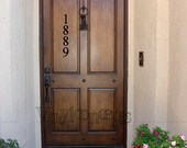 Veritcle House numbers  - Vinyl Wall Art