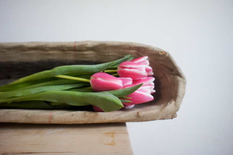 Vintage French Basket // for proving loaves // unusual large size // french country decor // cottage chic // spring flowers // garden