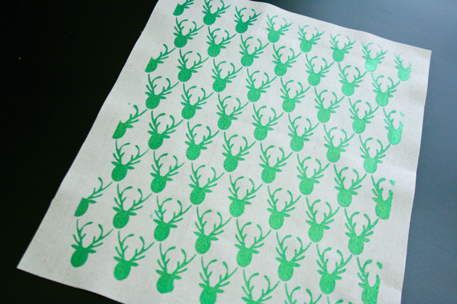 Deer in the Headlights screen printed panel