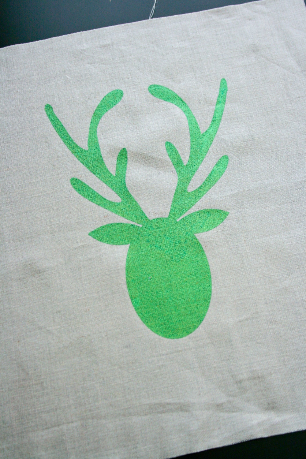 Deer in the Headlights screen printed panel