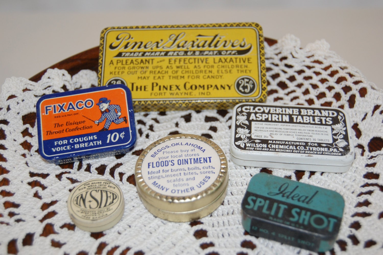 Vintage Tins, Vintage Instant Tin Collection, Vintage Tin Litho, Vintage Advertising Tin from The Eclectic Interior