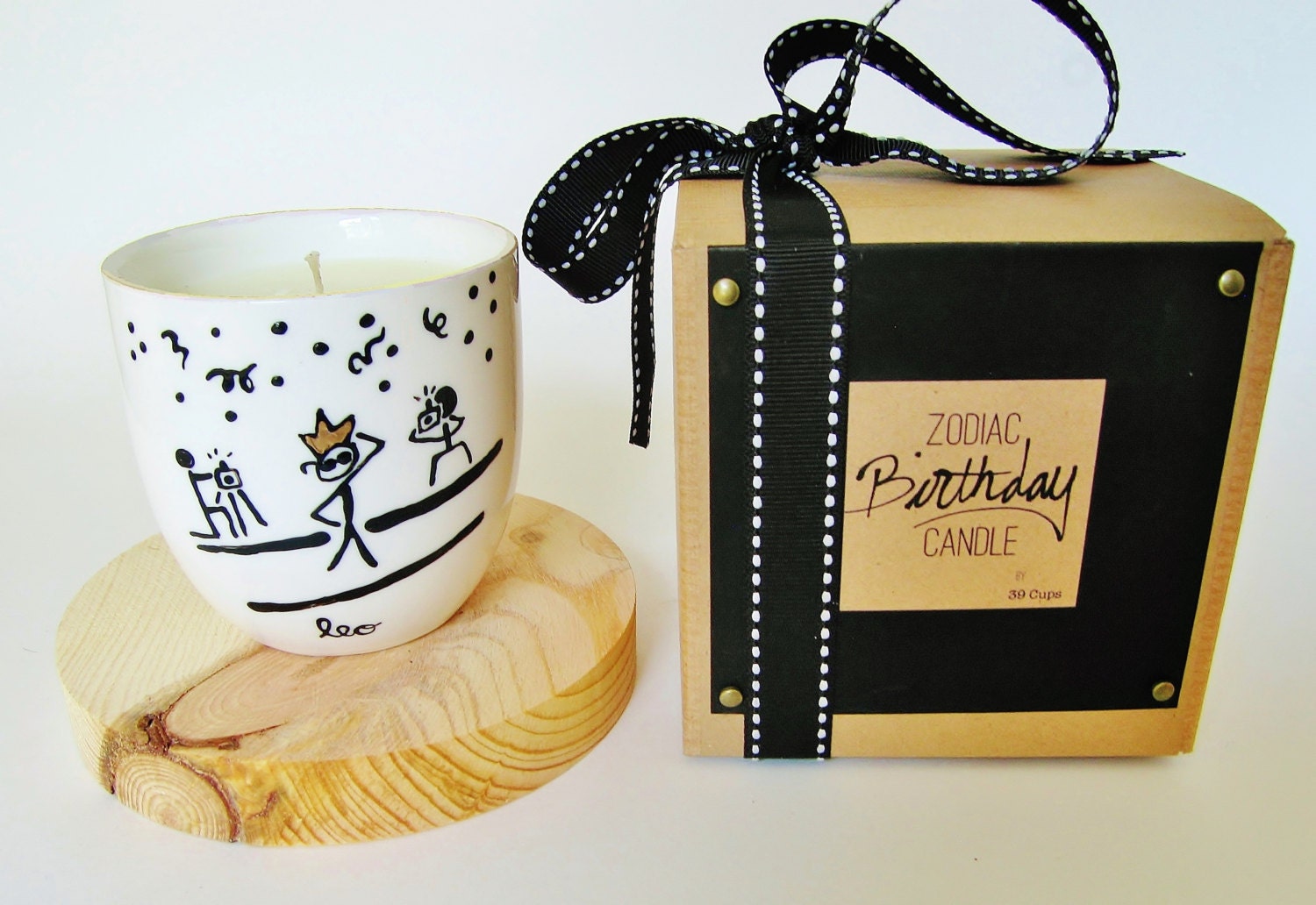 Zodiac Birthday Candle Leo Personalized Scented Candle