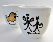 Zodiac Birthday Candle Gemini Personalized Scented Candle