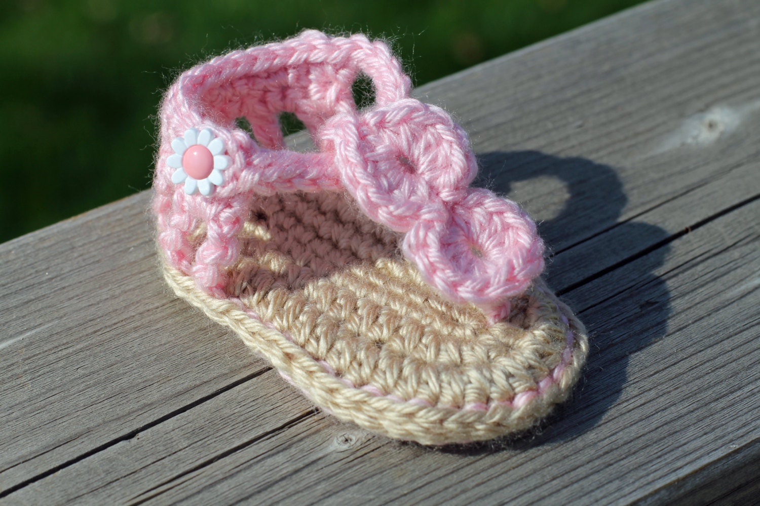 SALE PRICE Crochet Baby Booties - Crochet Baby Sandals - Baby Sandals