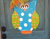 Chevron Owl Door Hanger 