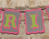 Customized Circus Name Banner for Birthdays or Baby Showers
