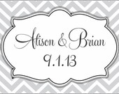 250 Waterproof Water Bottle Labels - Printed labels with your wedding colors Il_170x135