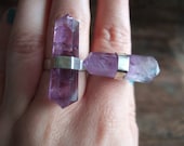 Amethyst Sterling Silver Band Ring