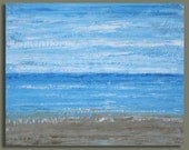 large acrylic abstract painting - original fine art seascape beach art - textured contemporary painting
