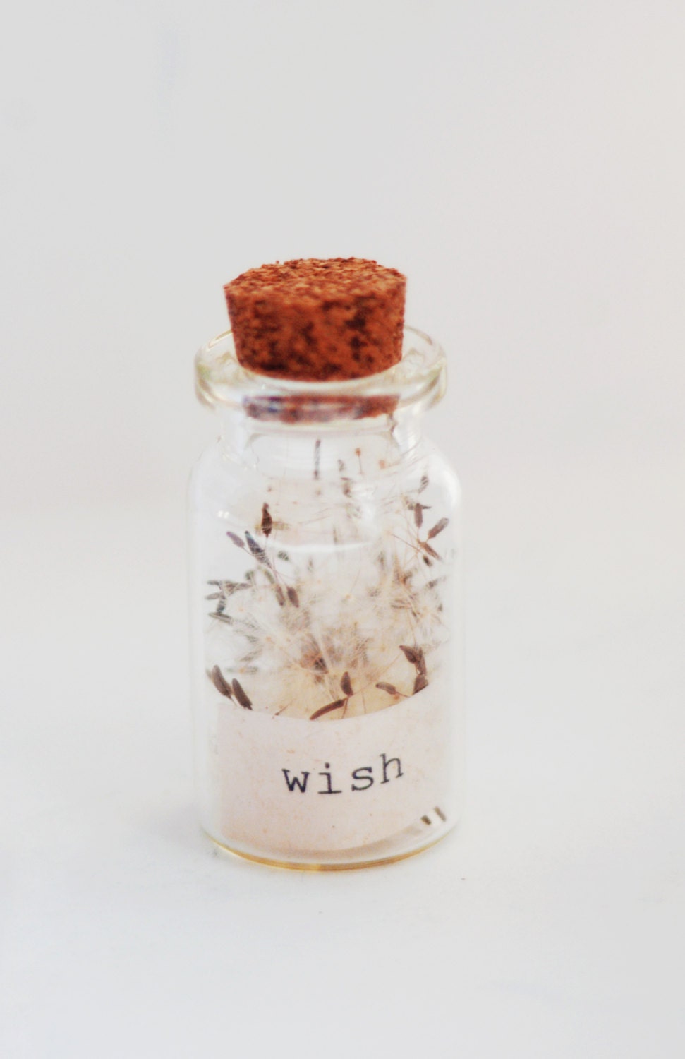 Wish dandelion bottle charm