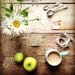 Limited Edition Signd Print of The Table, 'July' featuring Daisies, Tea, Fruit and Tiny Cornish Shells.