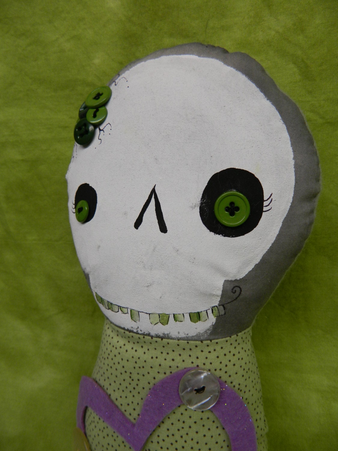 Shelly Skeleton - Art Doll, Scary, Cute