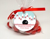 Personalized Bowling Favor Tag - DIY Printable Digital File
