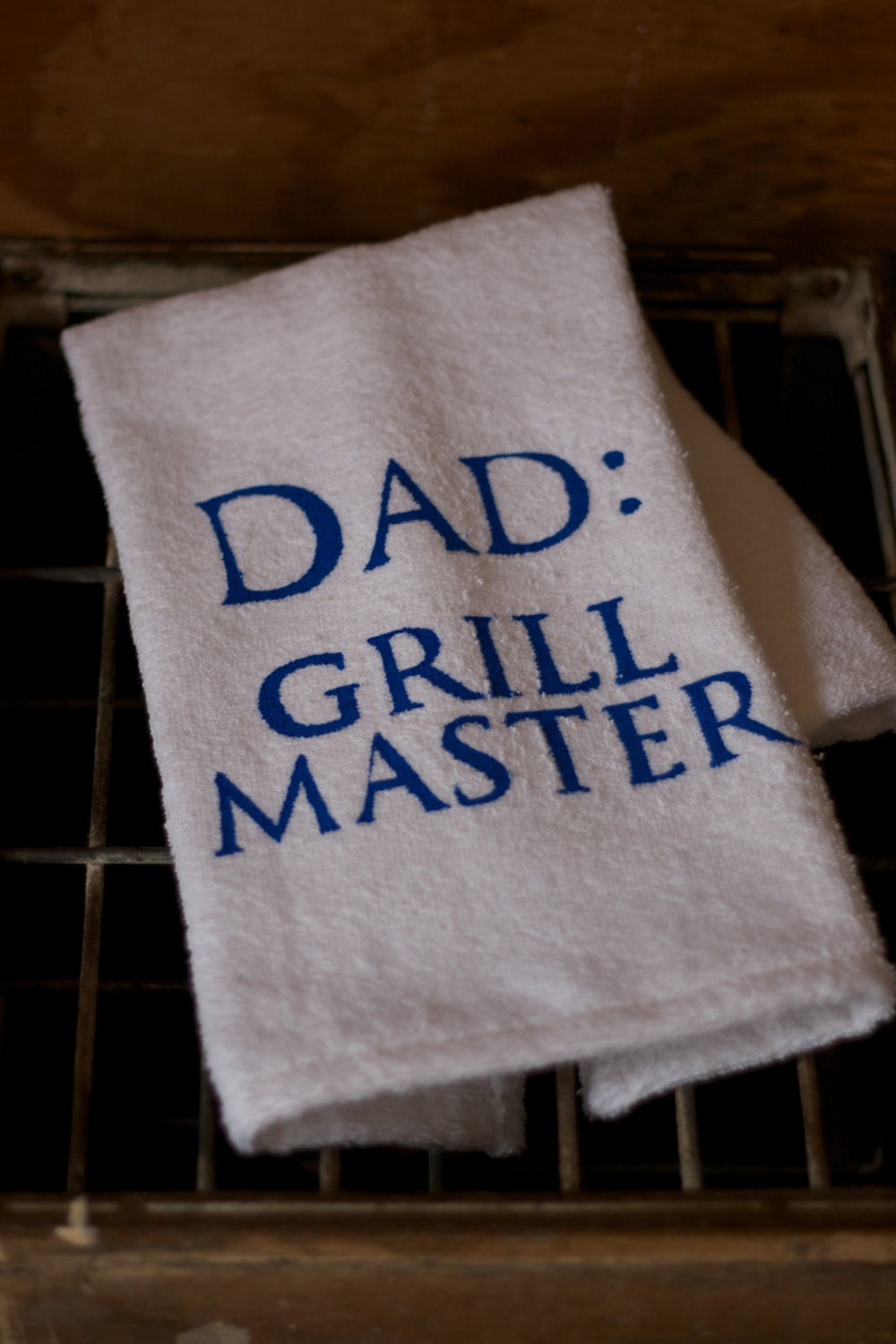 Custom Fathers Day Towel // Fathers Day, Birthday, Grilling, Gift