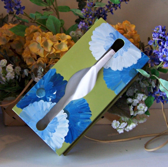 Vintage Metal Tissue / Kleenex Box Holder