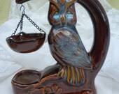 owl ceramic oil warmer, tealight candle holder, aromatherapy decoration