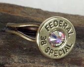 Bullet Ring - Federal 38 SPL -  AB Crystal