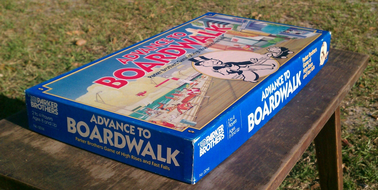 Monopoly 'Advance to Boardwalk' in Like New Condition