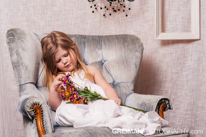 Custom Flower Girl/ Empire Spring Bohemian Dress