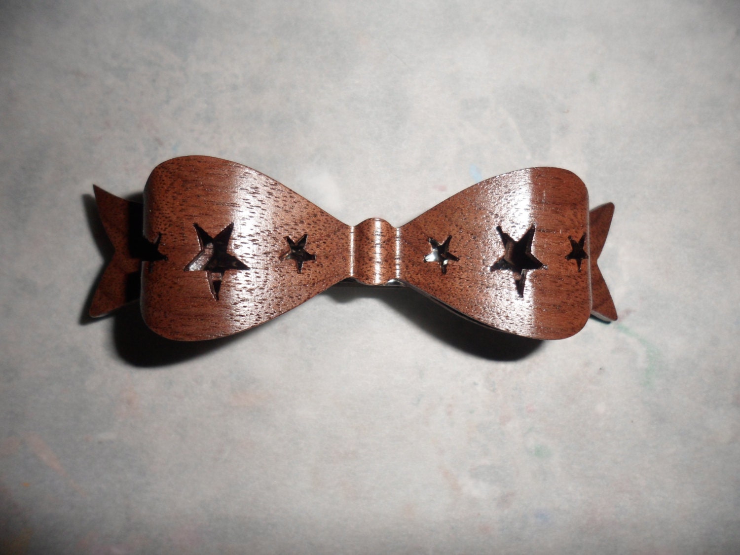 Black Walnut "Stars" Barrette