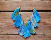 Laguna - hand dyed necklace / mur Mur