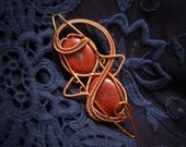 Red Jasper Brooch