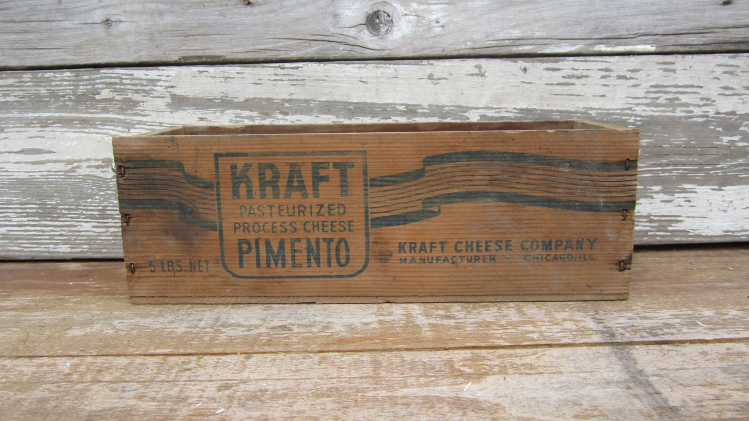 Large Antique Wood Box Wooden Cheese Box Wood Crate Rustic Dostressed Display Kraft 5lbs