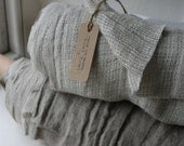 Chunky Washed linen fabric