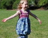 The Battersea Bubble Dress in Farmer's Market -- Smocked Cotton Bubble Dress and Ruffle Park Pants