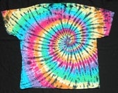 Rainbow Tiger Spiral Tie Dye 3X-Large Shirt