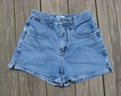 Vintage medium wash distressed NY Jeans high waisted shorts size 4 fits size 6